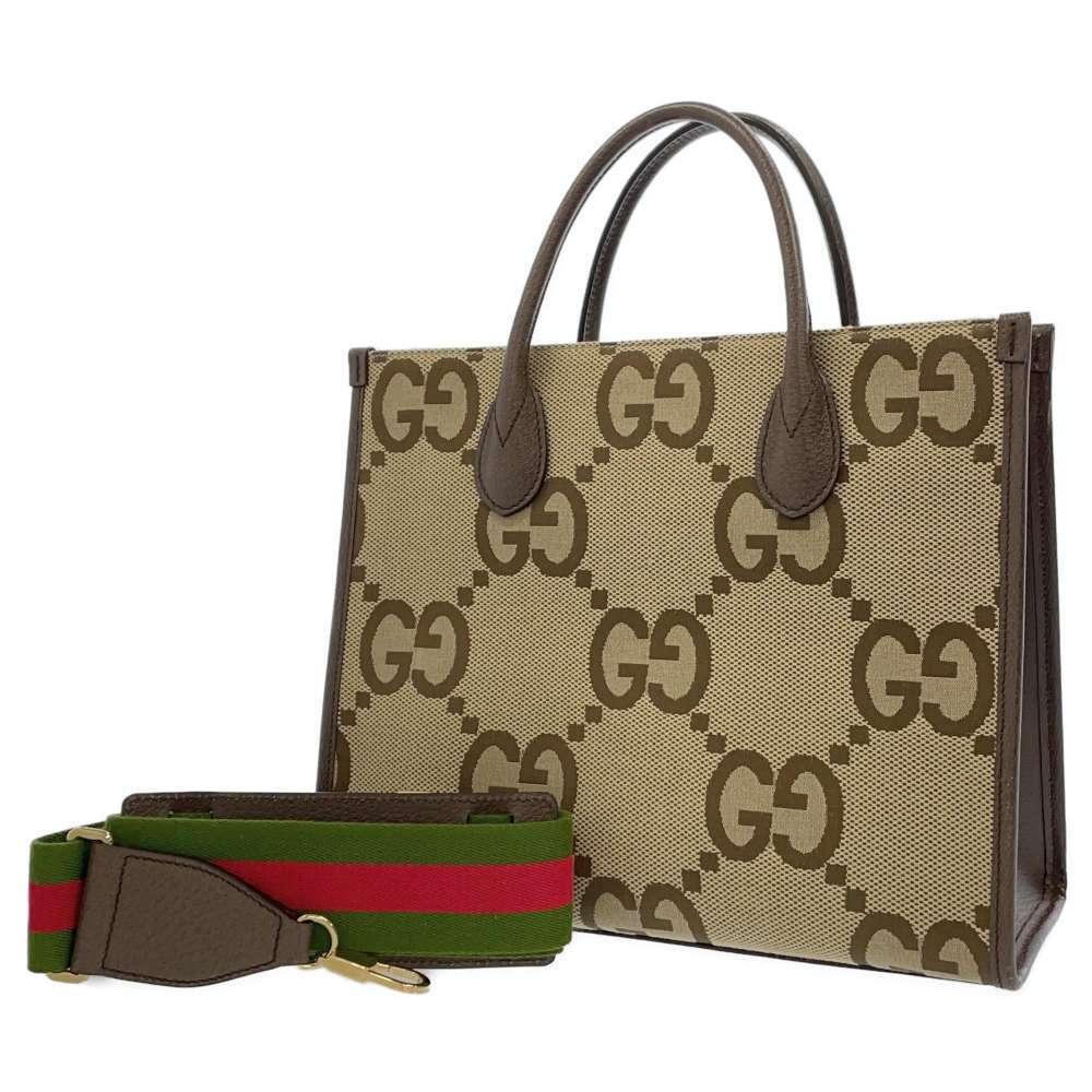Gucci Jumbo GG Canvas Tote Bag Shoulder